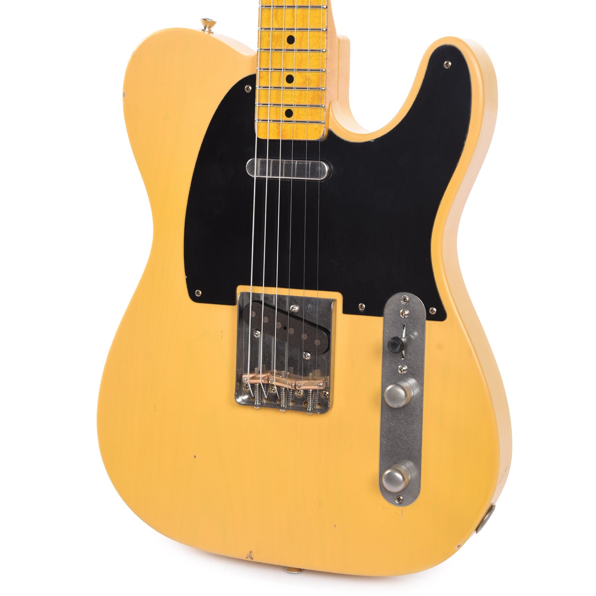 Nash T-52 Butterscotch Blonde Light Relic w/1-Ply Black Pickguard, Lollar Pickups, & Boat Neck Electric Guitars / Solid Body