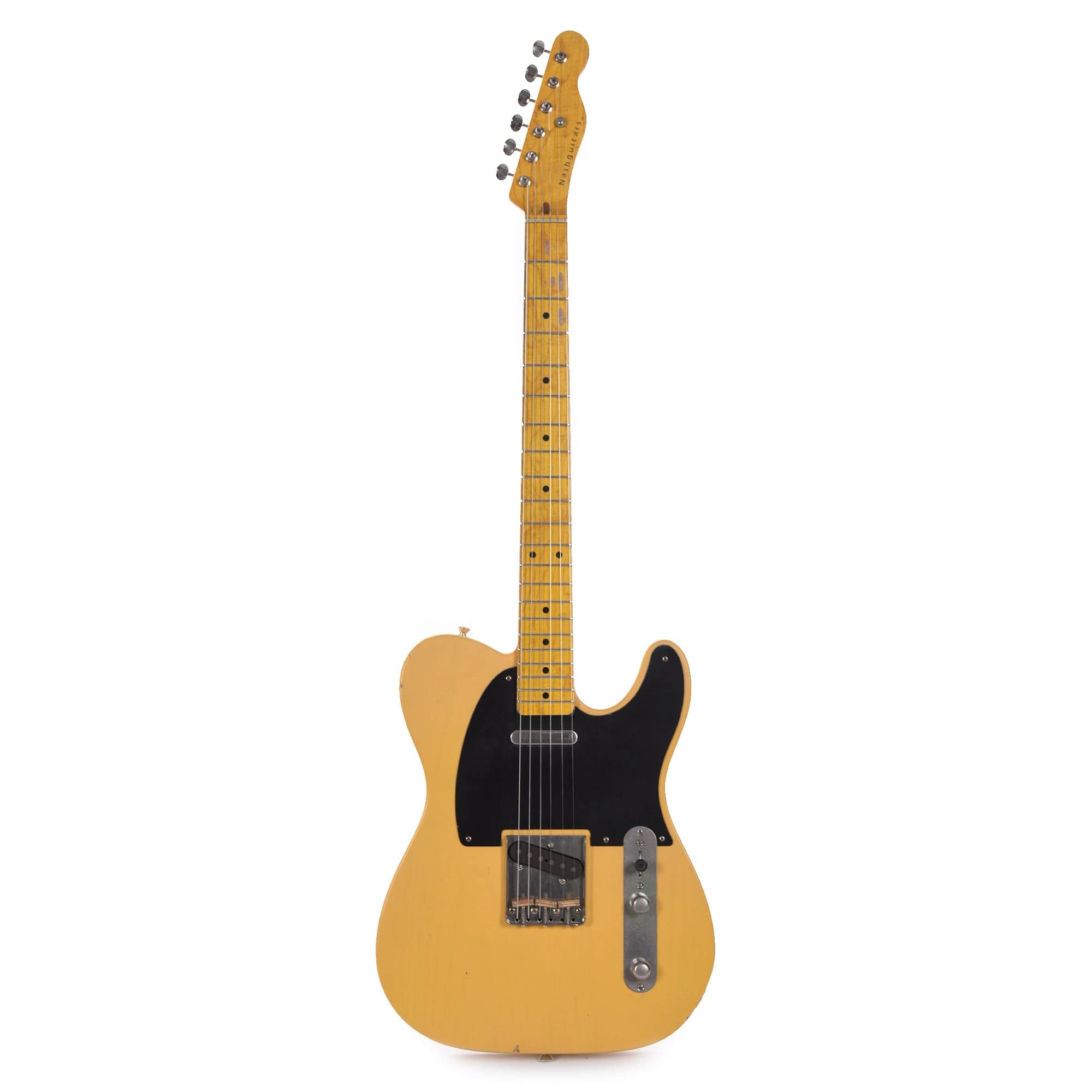 Nash T-52 Butterscotch Blonde Light Relic w/1-Ply Black Pickguard, Lollar Pickups, & Boat Neck Electric Guitars / Solid Body