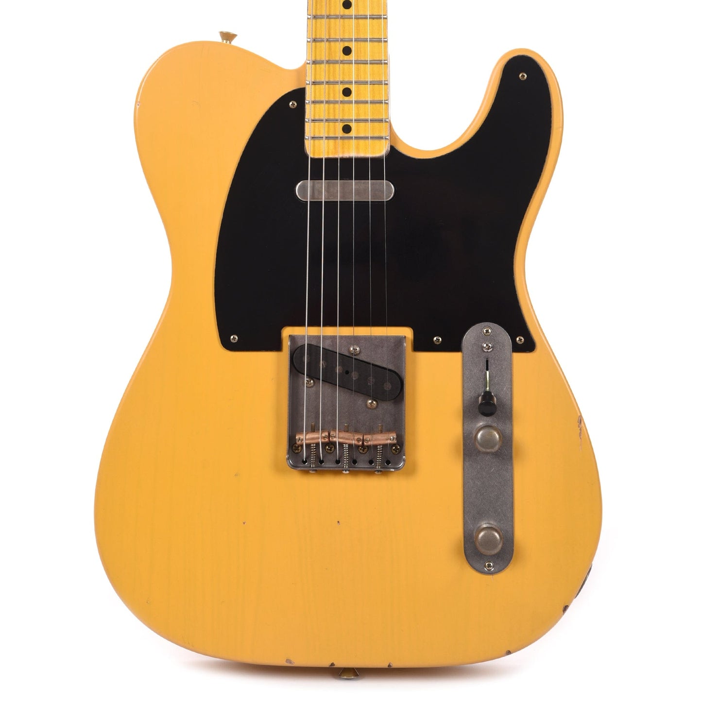 Nash T-52 Butterscotch Blonde Light Relic w/1-Ply Black Pickguard, Lollar Pickups, & Boat Neck Electric Guitars / Solid Body