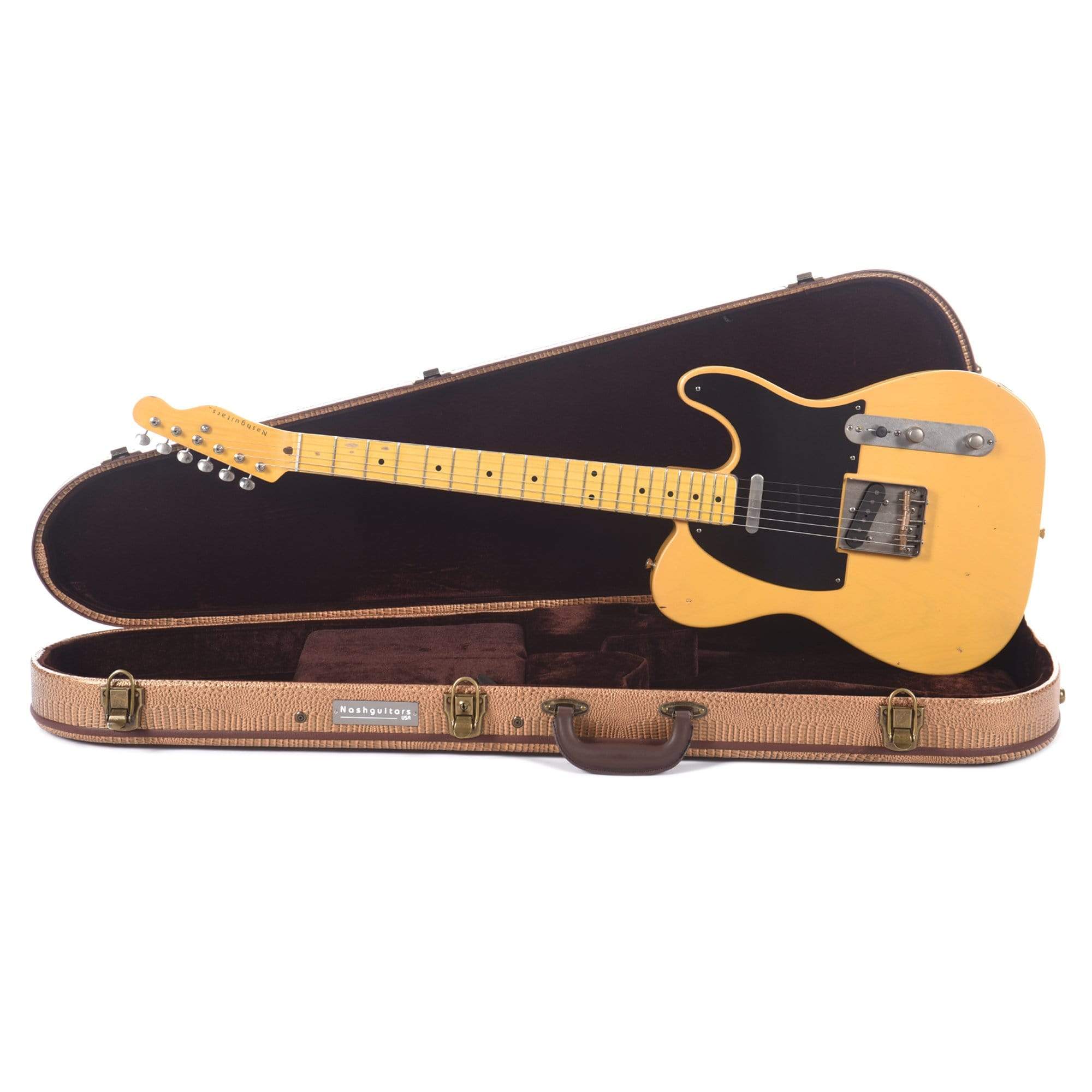 Nash T-52 Butterscotch Blonde Light Relic w/1-Ply Black Pickguard & Lollar Pickups Electric Guitars / Solid Body