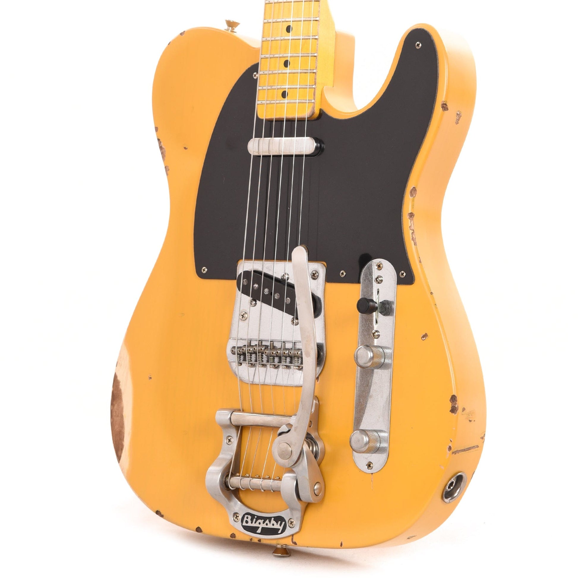 Nash T-52 Butterscotch Blonde Medium Relic w/1-Ply Black Pickguard, Lollar Pickups, & Bigsby Electric Guitars / Solid Body