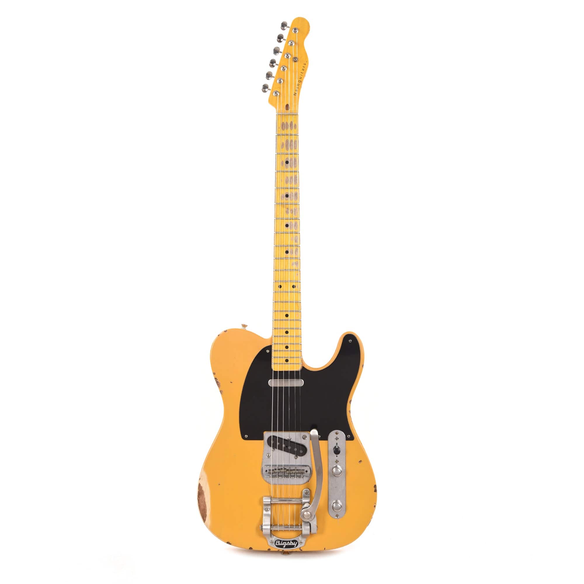 Nash T-52 Butterscotch Blonde Medium Relic w/1-Ply Black Pickguard, Lollar Pickups, & Bigsby Electric Guitars / Solid Body