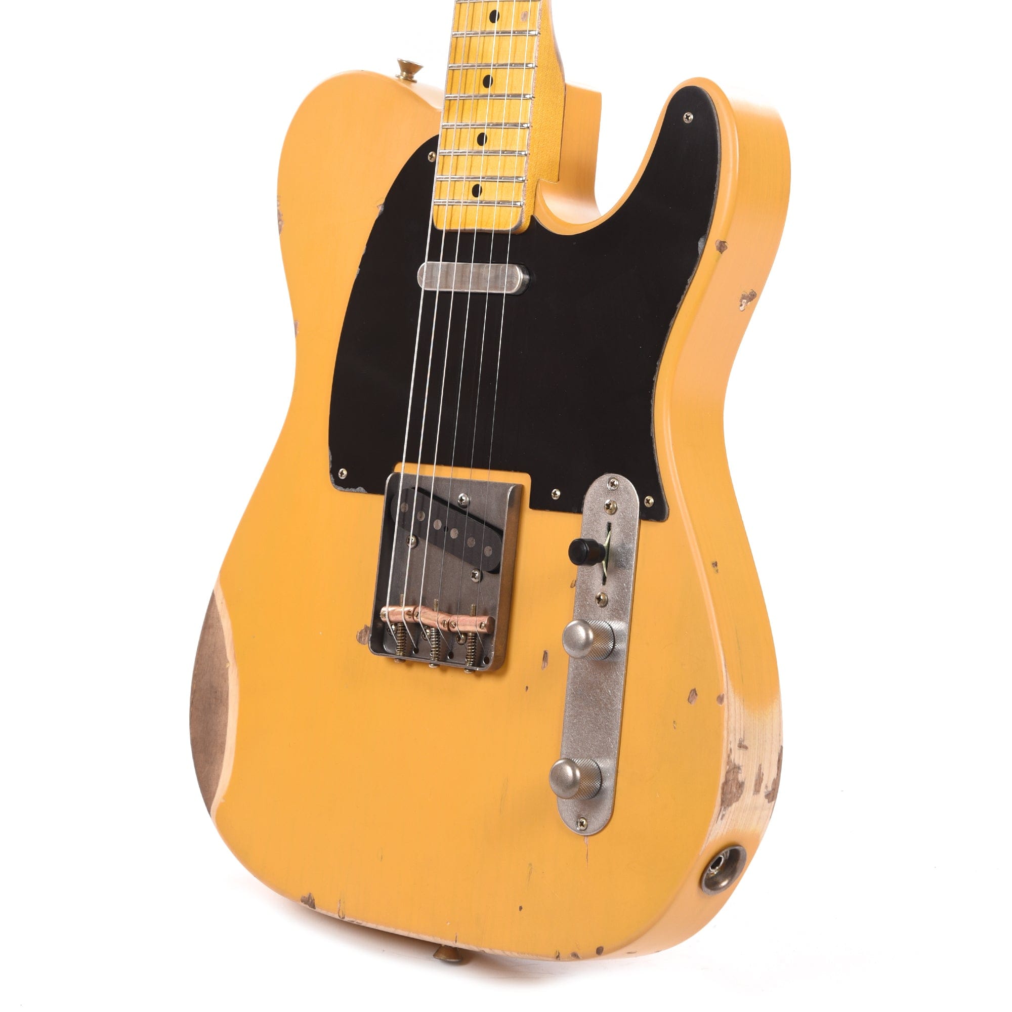 Nash T-52 Butterscotch Blonde Medium Relic w/1-Ply Black Pickguard, Lollar Pickups, & Boat Neck Electric Guitars / Solid Body