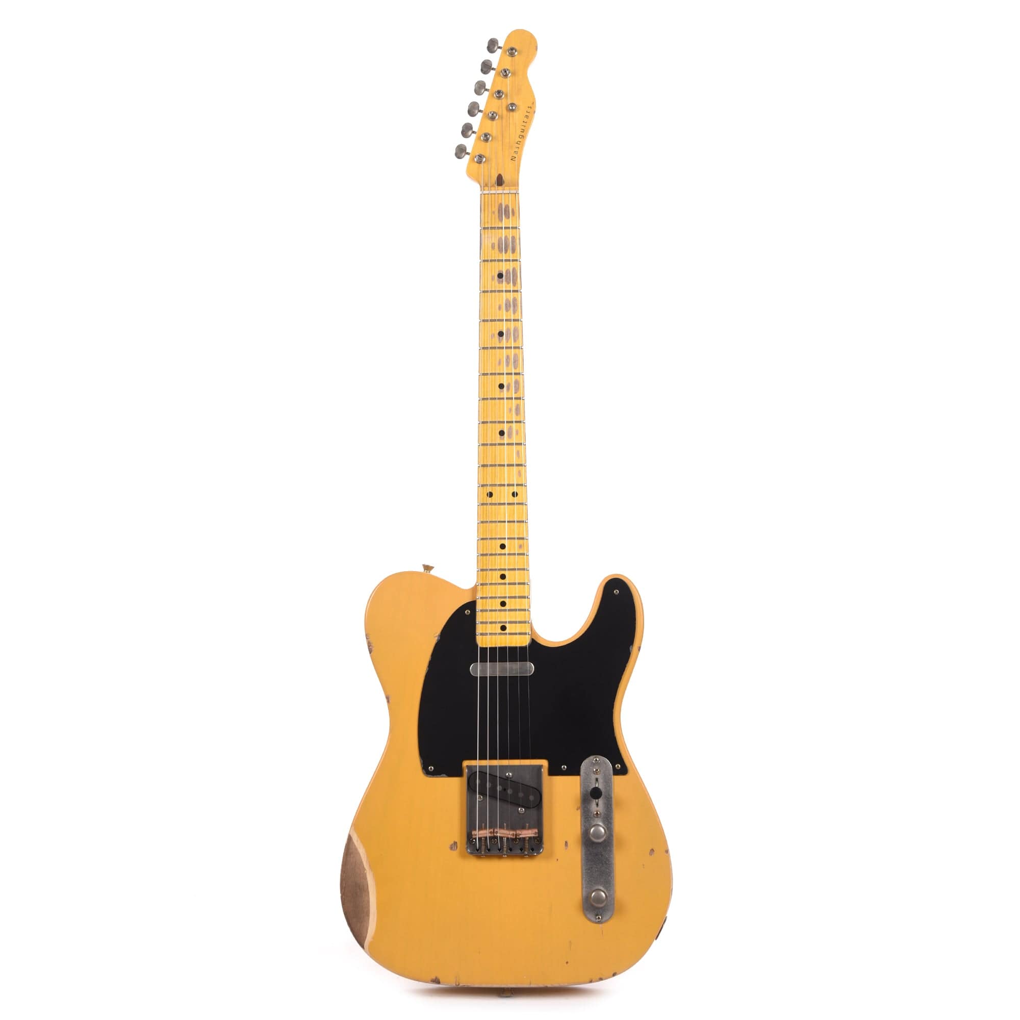 Nash T-52 Butterscotch Blonde Medium Relic w/1-Ply Black Pickguard, Lollar Pickups, & Boat Neck Electric Guitars / Solid Body