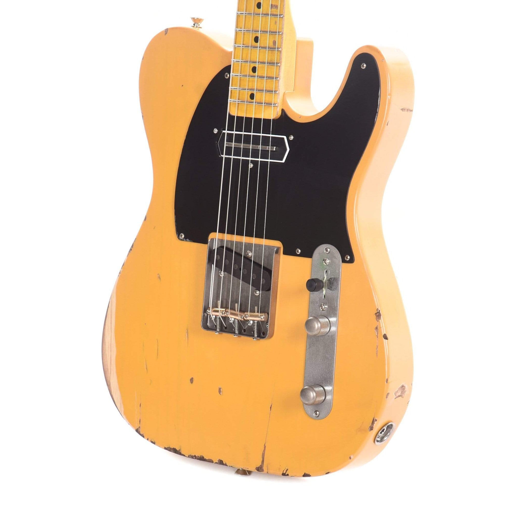 Nash T-52 Butterscotch Blonde Medium Relic w/1-Ply Black Pickguard, Lollar Pickups, & Charlie Christian Neck Pickup Electric Guitars / Solid Body