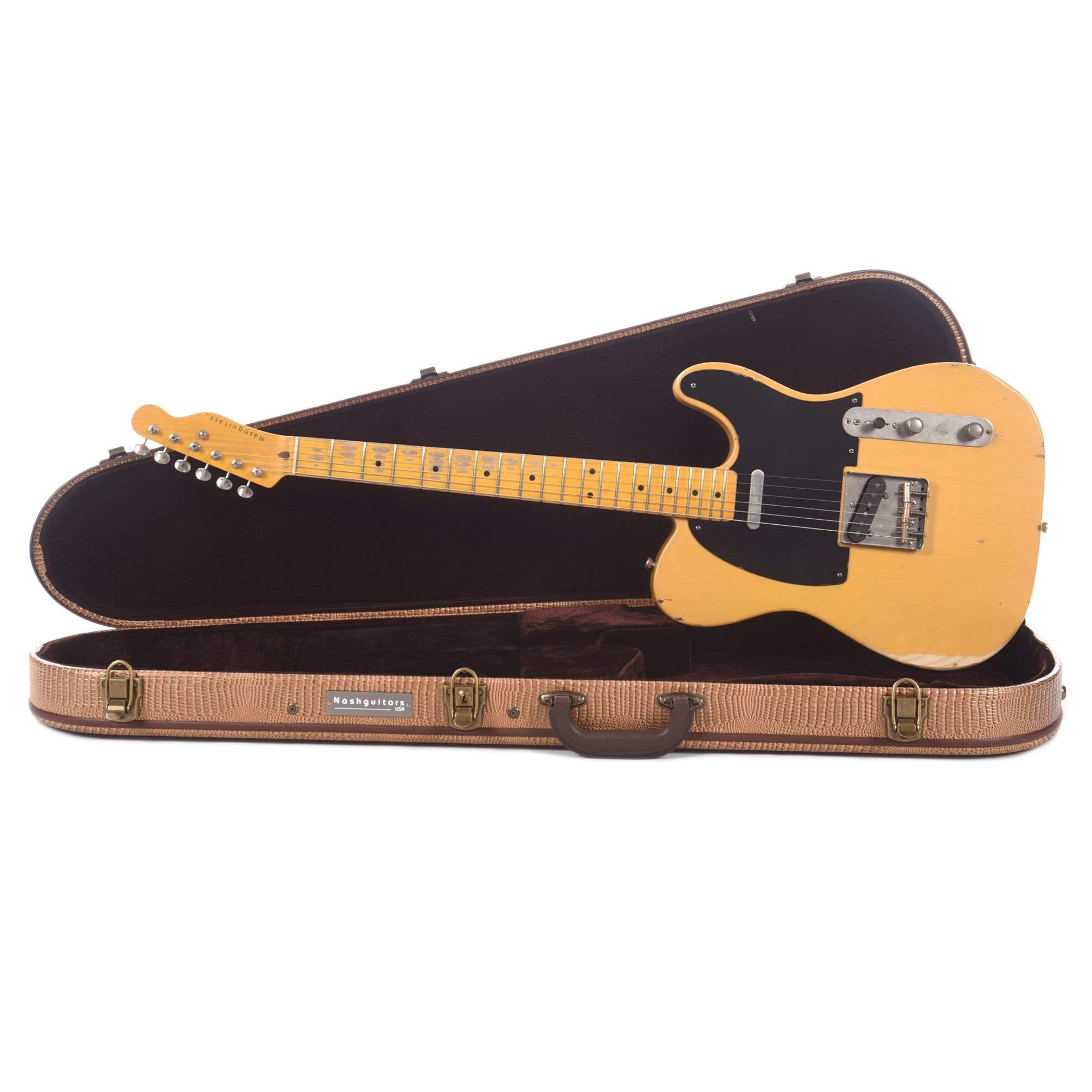 Nash T-52 Butterscotch Blonde Medium Relic w/1-Ply Black Pickguard & Lollar Pickups Electric Guitars / Solid Body