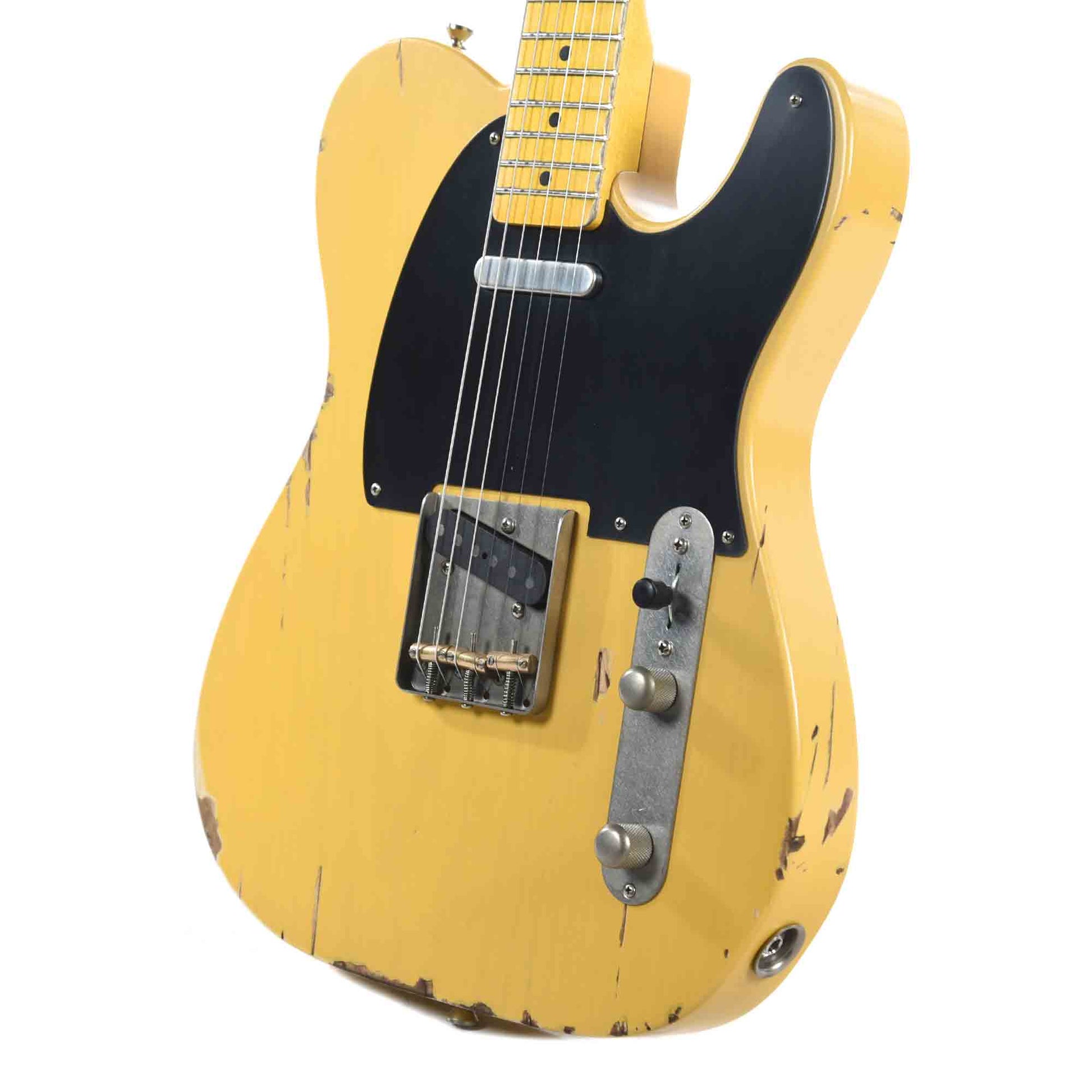 Nash T-52 Butterscotch Blonde Medium Relic w/1-Ply Black Pickguard & Lollar Pickups Electric Guitars / Solid Body