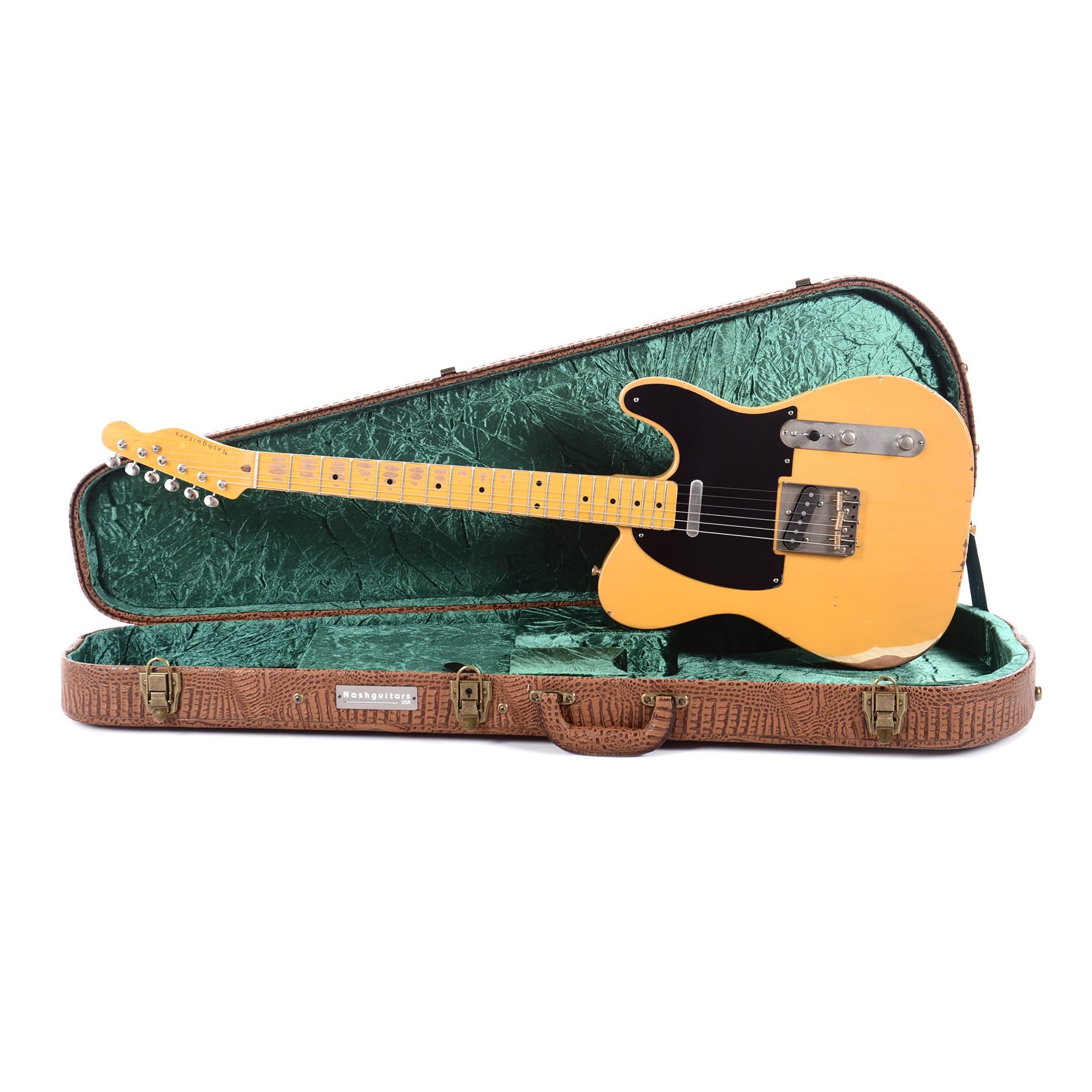 Nash T-52 Butterscotch Blonde Medium Relic w/1-Ply Black Pickguard & Lollar Pickups Electric Guitars / Solid Body