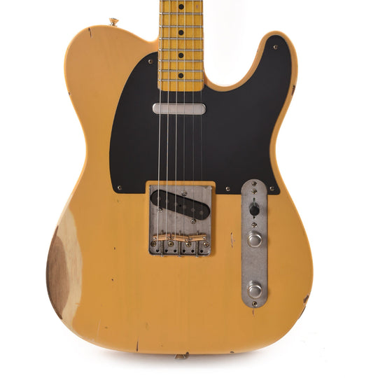 Nash T-52 Butterscotch Blonde Medium Relic w/1-Ply Black Pickguard, & Lollar Pickups Electric Guitars / Solid Body
