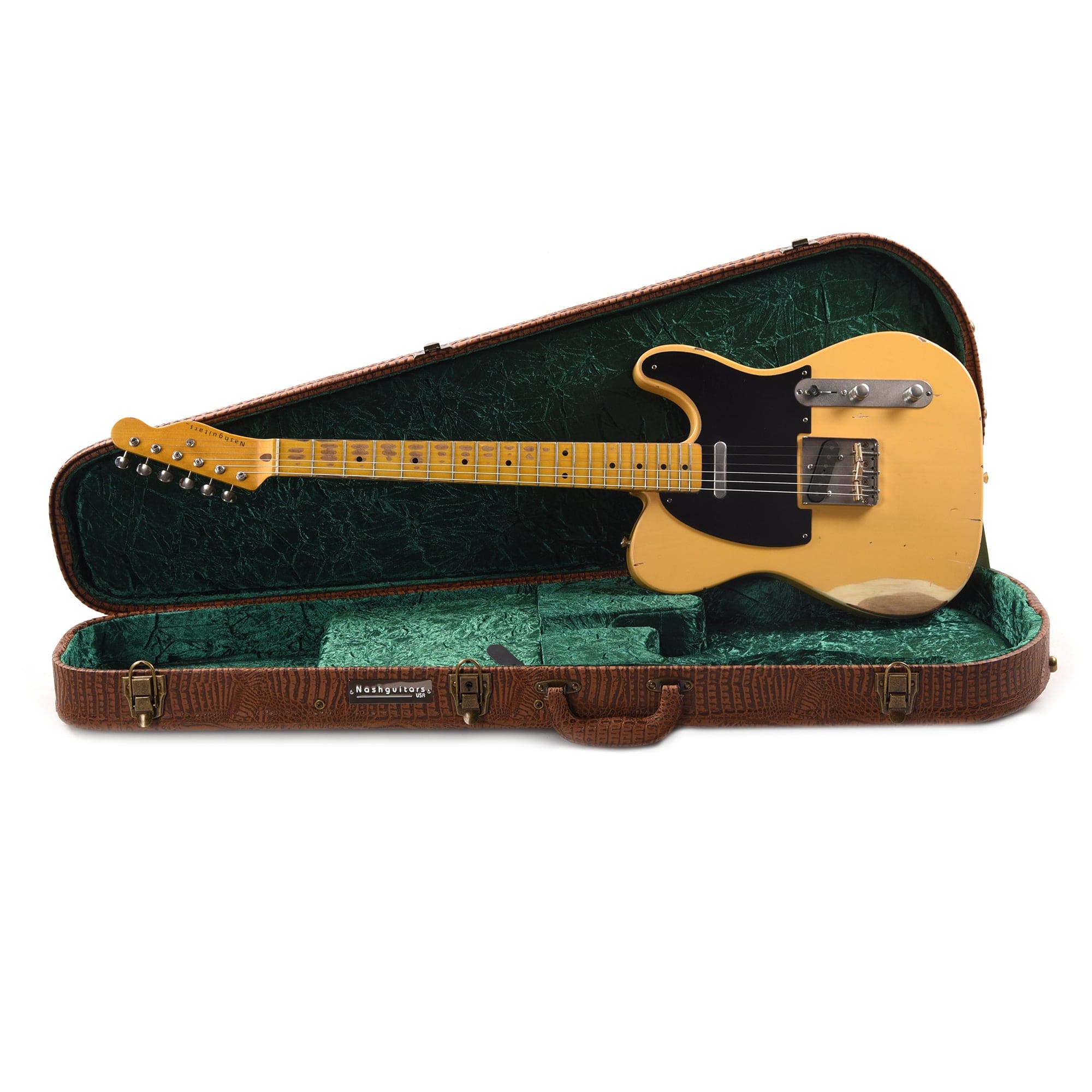 Nash T-52 Butterscotch Blonde Medium Relic w/1-Ply Black Pickguard, & Lollar Pickups Electric Guitars / Solid Body