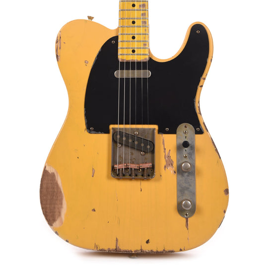 Nash T-52 Butterscotch Blonde V-Neck Heavy Relic w/1-Ply Pickguard & Lollar Pickups Electric Guitars / Solid Body