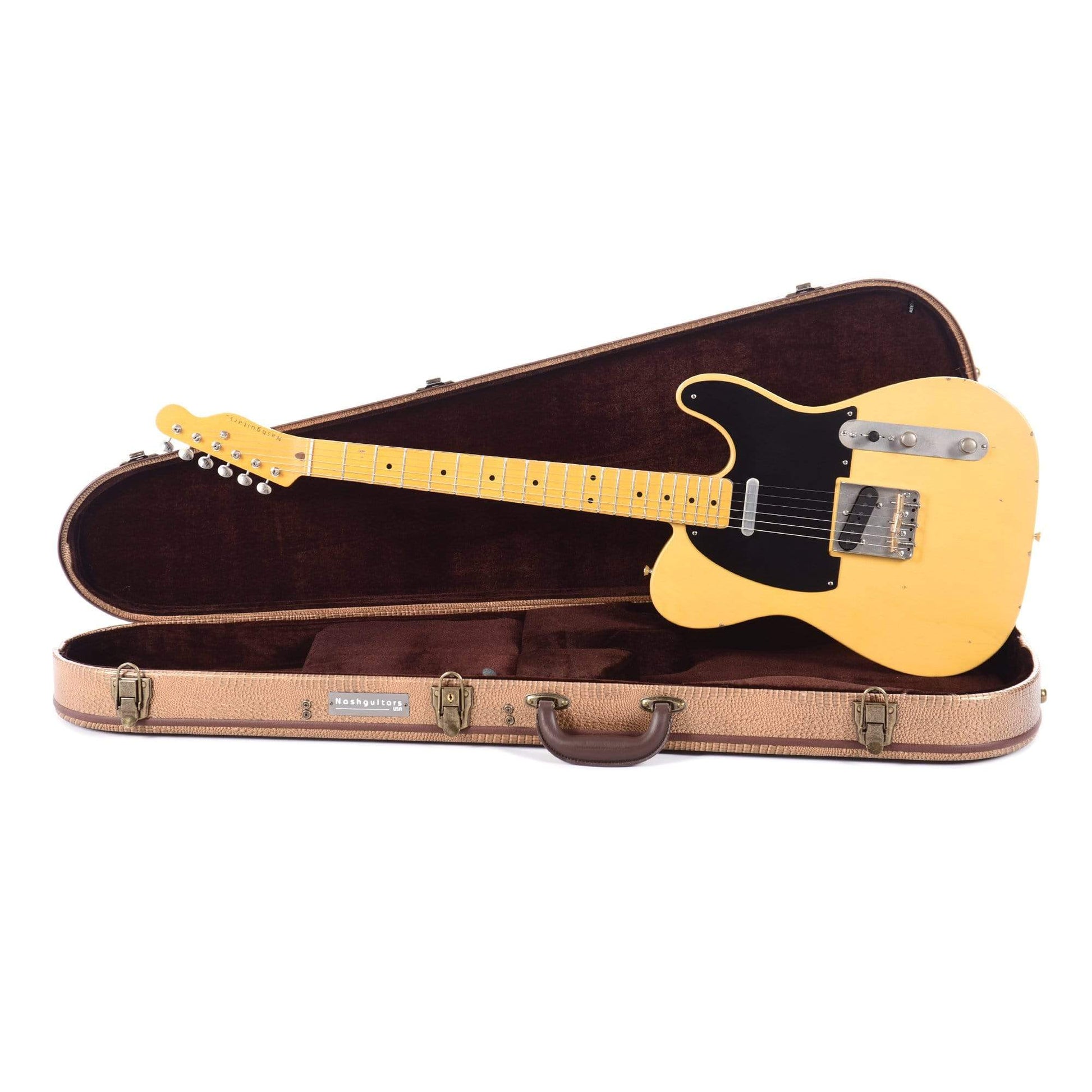 Nash T-52 Butterscotch Blonde V-Neck Light Relic w/1-Ply Pickguard & Lollar Pickups Electric Guitars / Solid Body