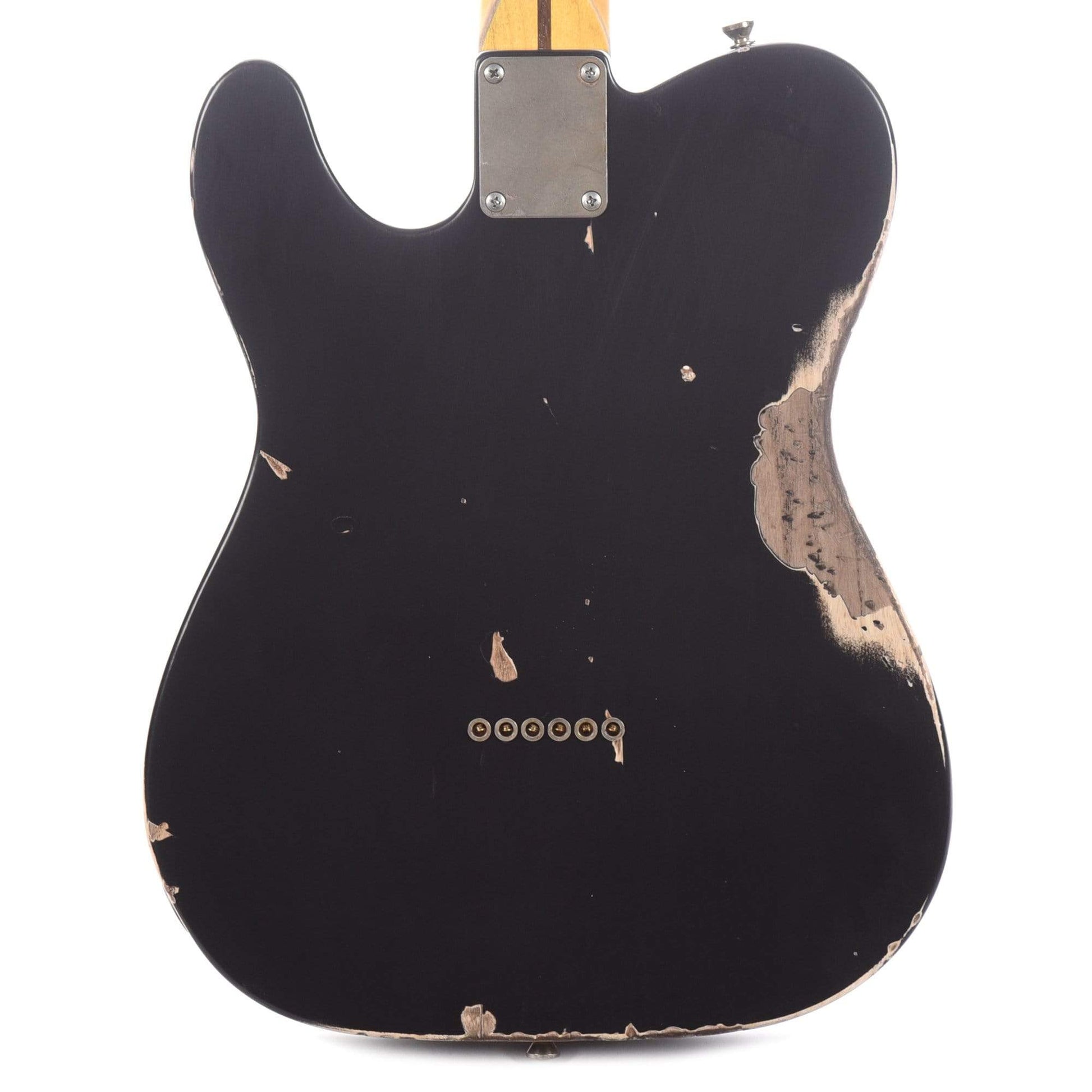 Nash T-52 HS Black Heavy Relic w/1-Ply Black Pickguard, & Lollar Pickups Electric Guitars / Solid Body