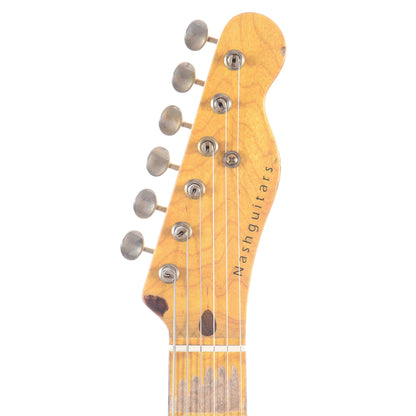 Nash T-52 HS Black Heavy Relic w/1-Ply Black Pickguard, & Lollar Pickups Electric Guitars / Solid Body
