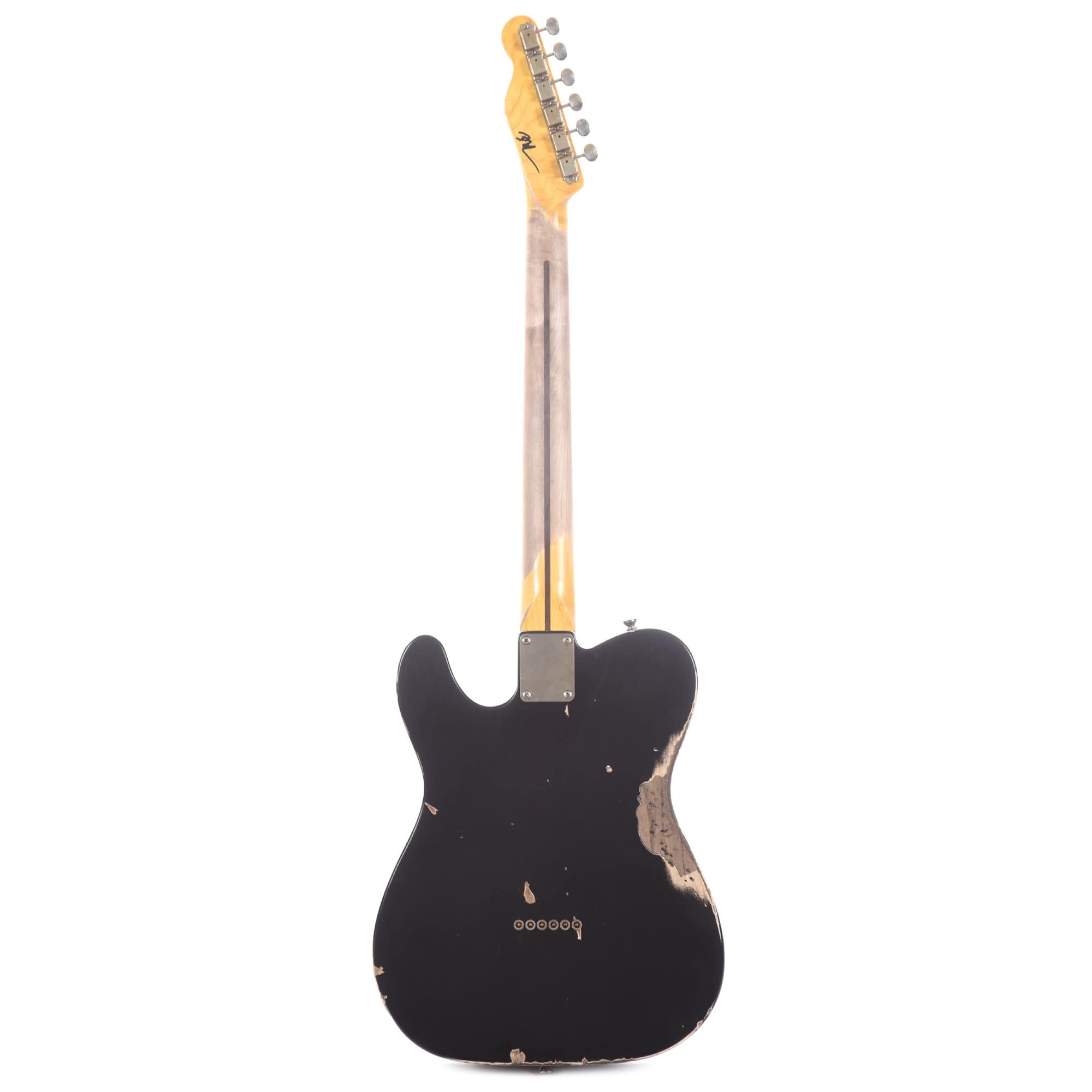 Nash T-52 HS Black Heavy Relic w/1-Ply Black Pickguard, & Lollar Pickups Electric Guitars / Solid Body
