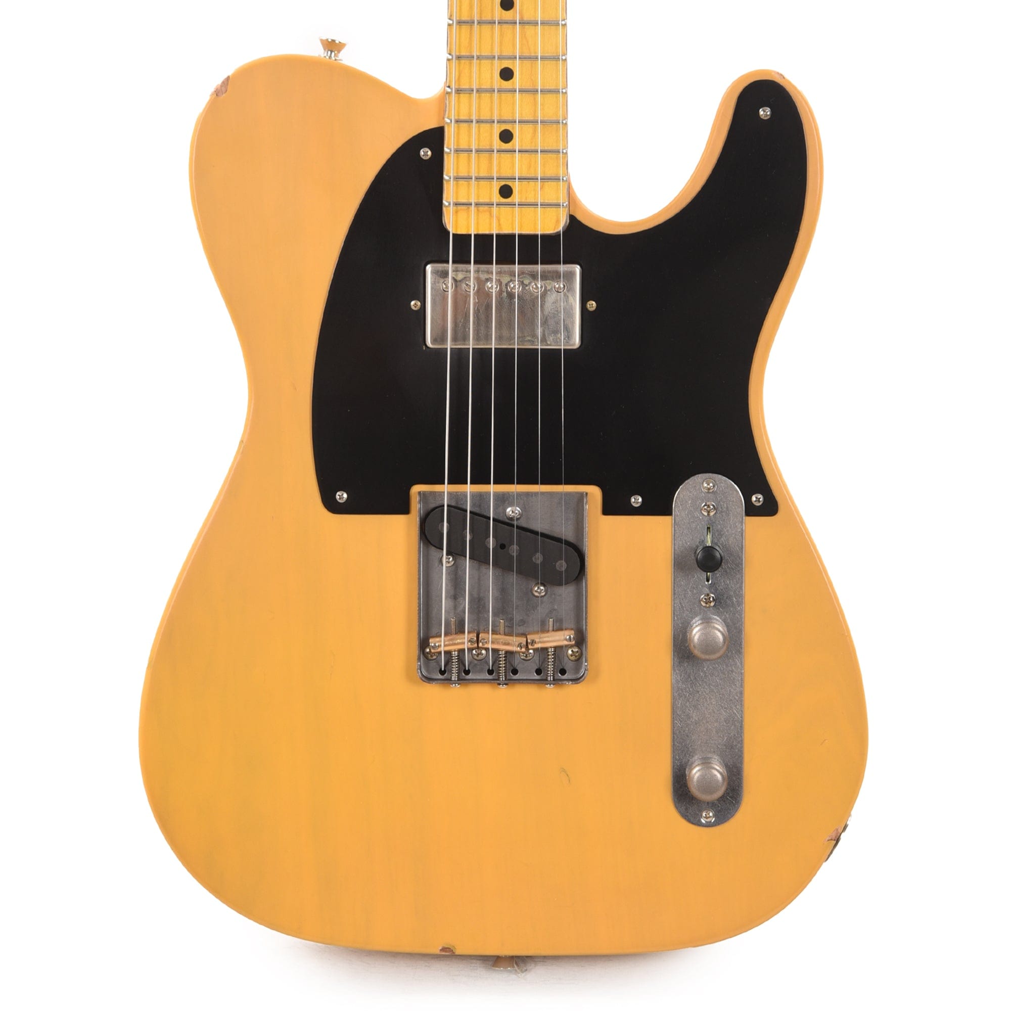Nash T-52 HS Butterscotch Blonde Light Relic w/1-Ply Black Pickguard & Lollar Pickups Electric Guitars / Solid Body