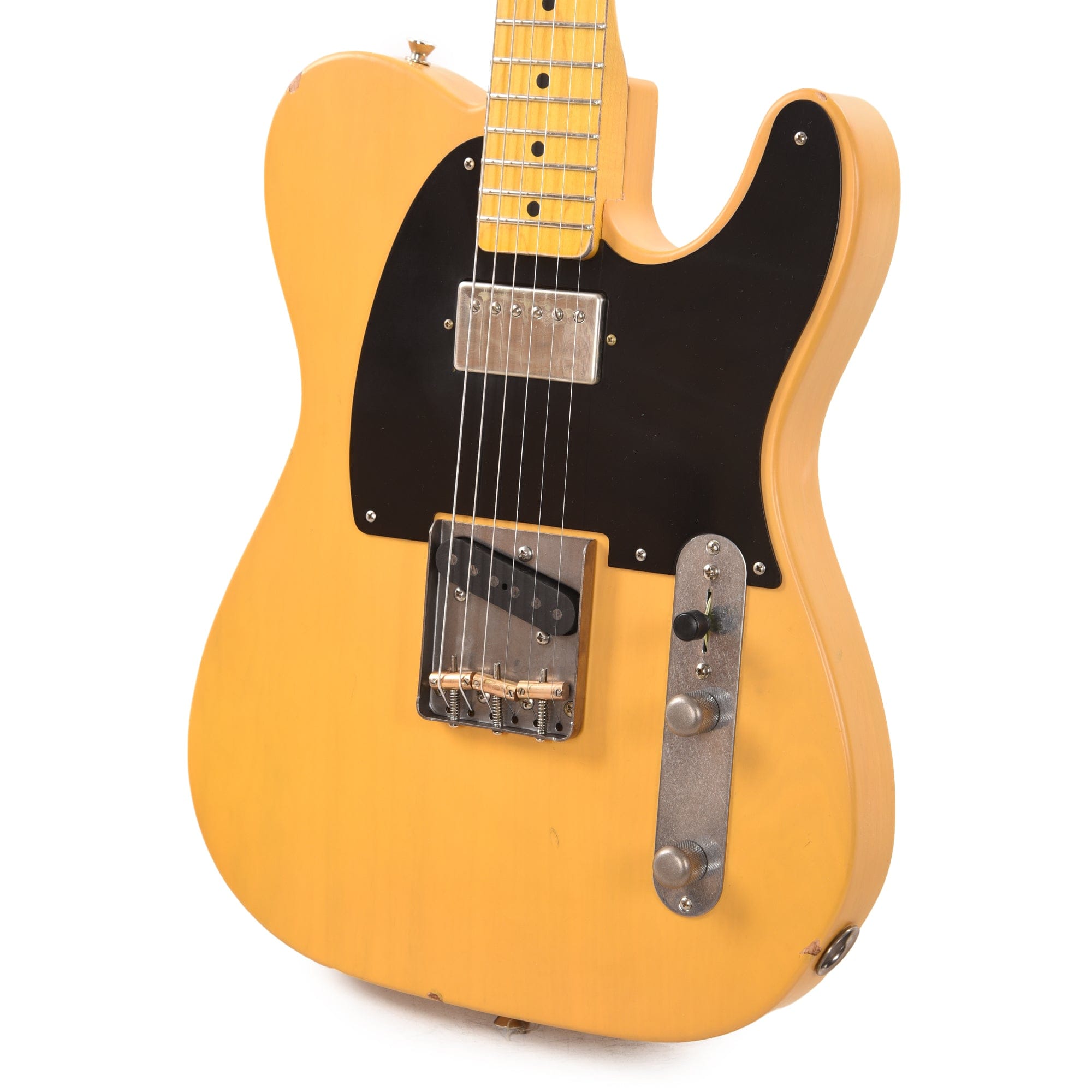Nash T-52 HS Butterscotch Blonde Light Relic w/1-Ply Black Pickguard & Lollar Pickups Electric Guitars / Solid Body