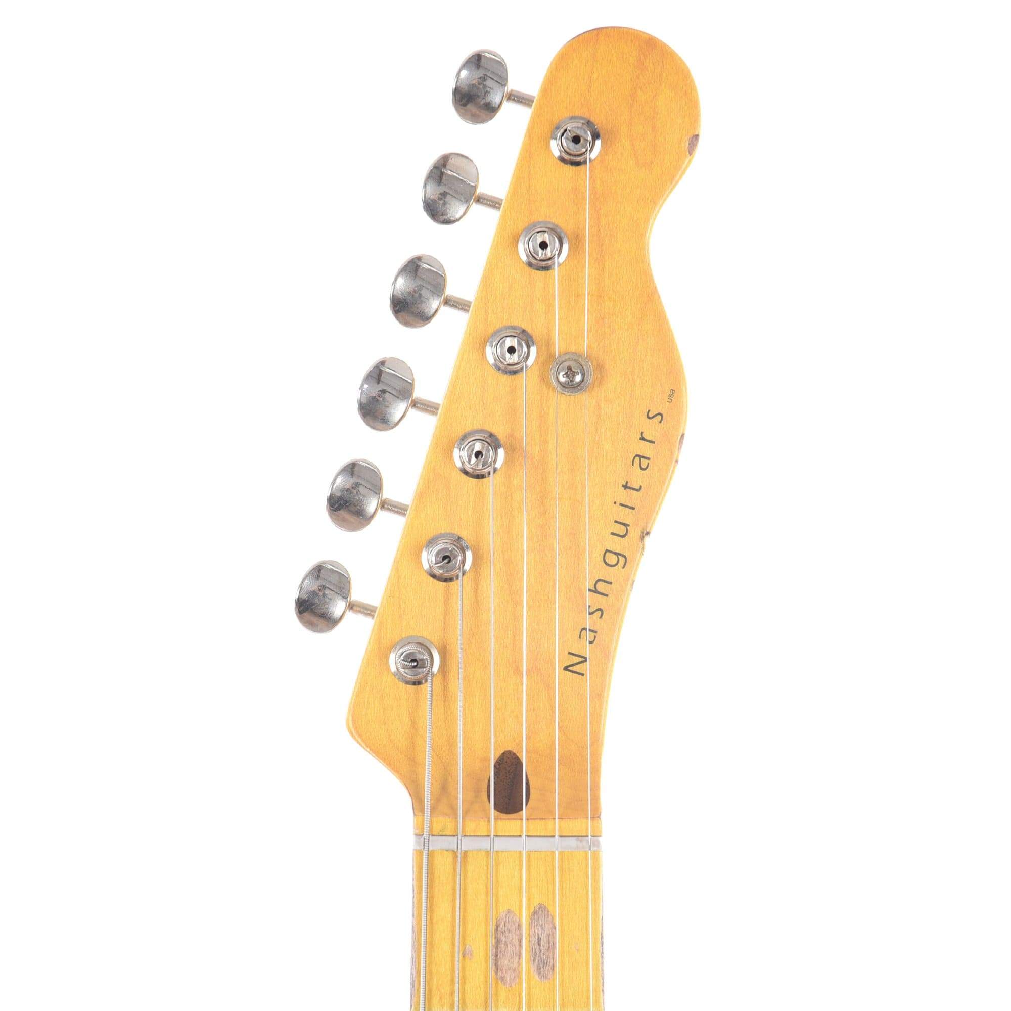 Nash T-52 HS Butterscotch Blonde Medium Relic w/1-Ply Black Pickguard, & Lollar Pickups Electric Guitars / Solid Body