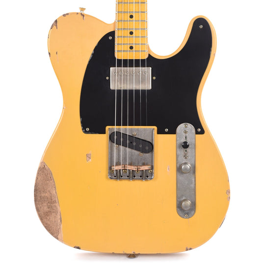 Nash T-52 HS Butterscotch Blonde Medium Relic w/1-Ply Black Pickguard, & Lollar Pickups Electric Guitars / Solid Body