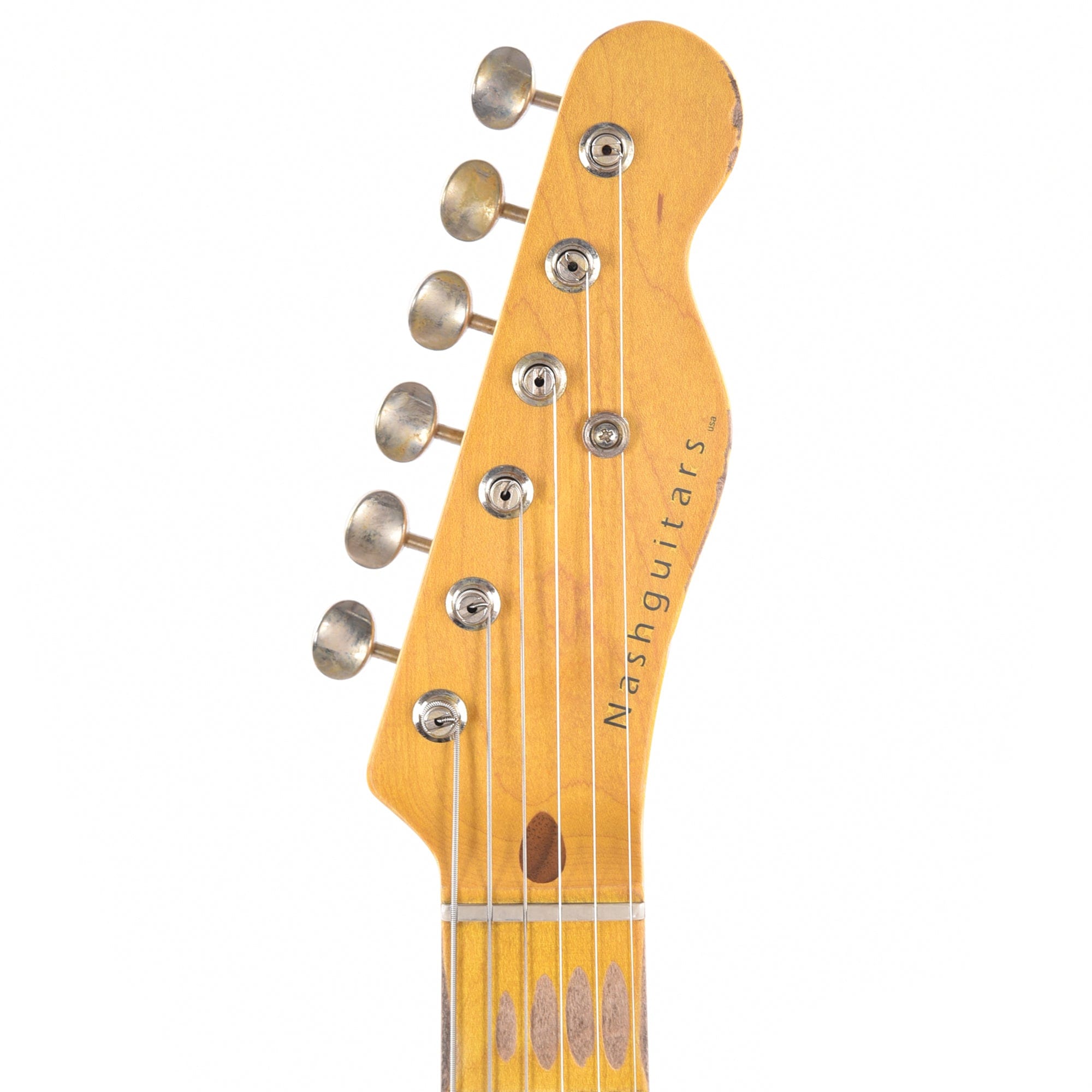 Nash T-52 HS Butterscotch Blonde Medium Relic w/1-Ply Black Pickguard, & Lollar Pickups Electric Guitars / Solid Body