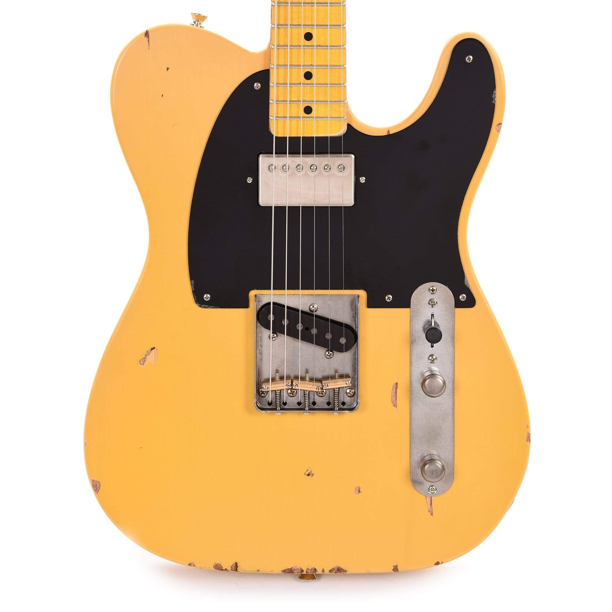 Nash T-52 HS Butterscotch Blonde Medium Relic w/1-Ply Black Pickguard, & Lollar Pickups Electric Guitars / Solid Body