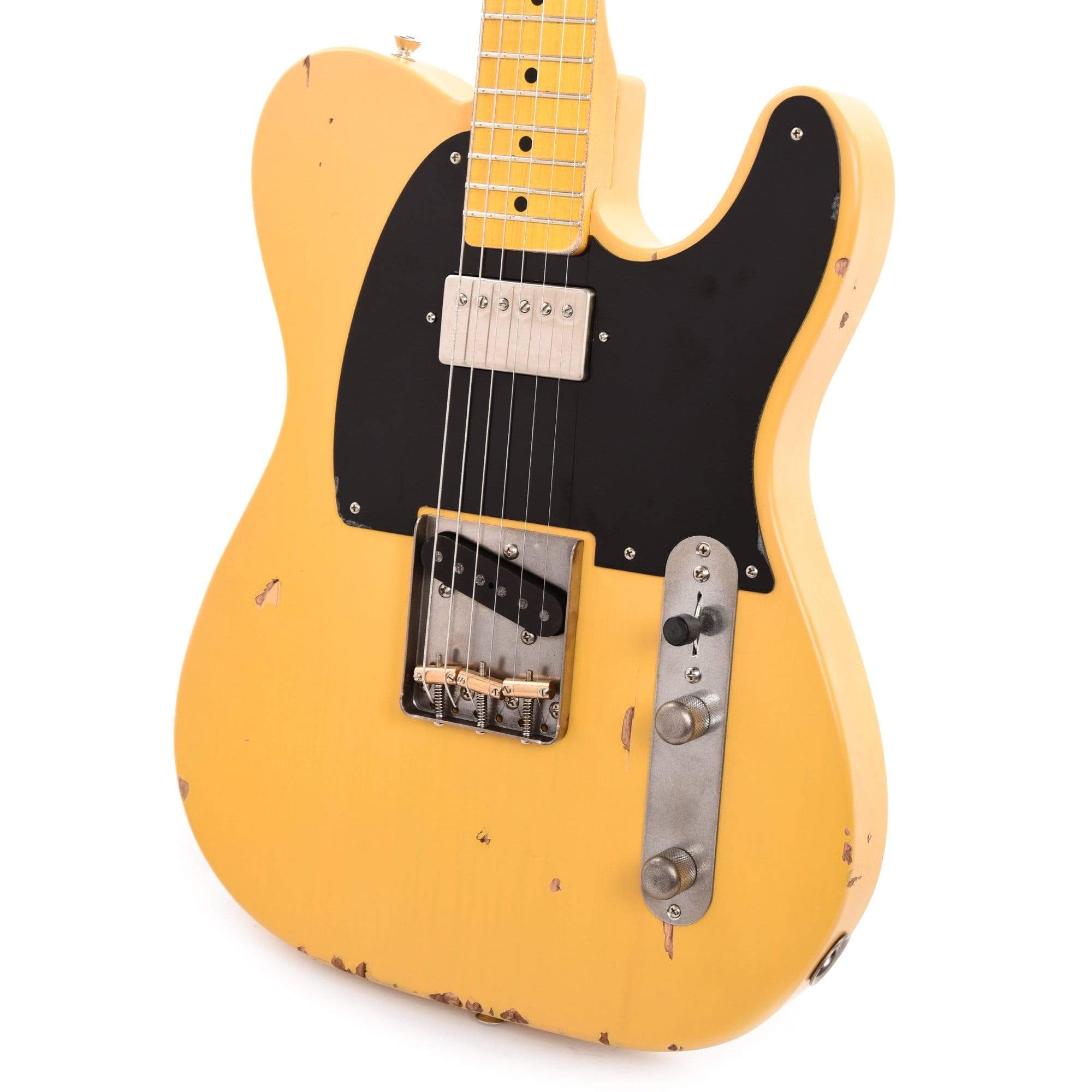 Nash T-52 HS Butterscotch Blonde Medium Relic w/1-Ply Black Pickguard, & Lollar Pickups Electric Guitars / Solid Body