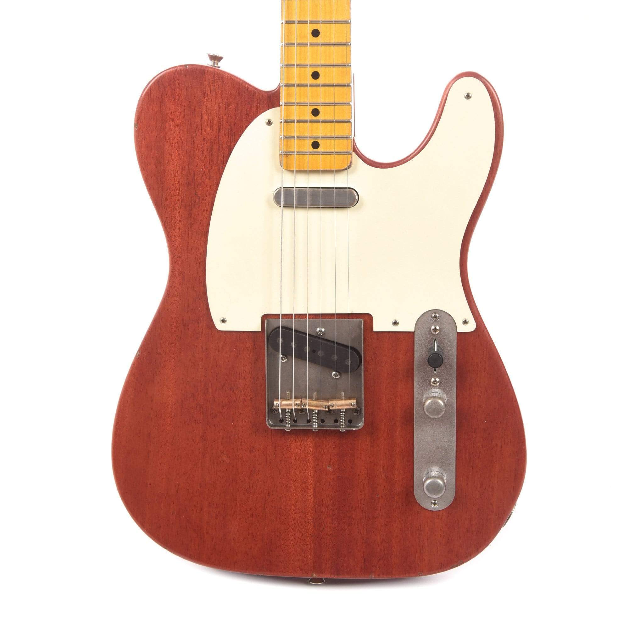 Nash T-57 Mahogany Vintage Red Light Relic w/1-Ply White Pickguard & Lollar Pickups Electric Guitars / Solid Body