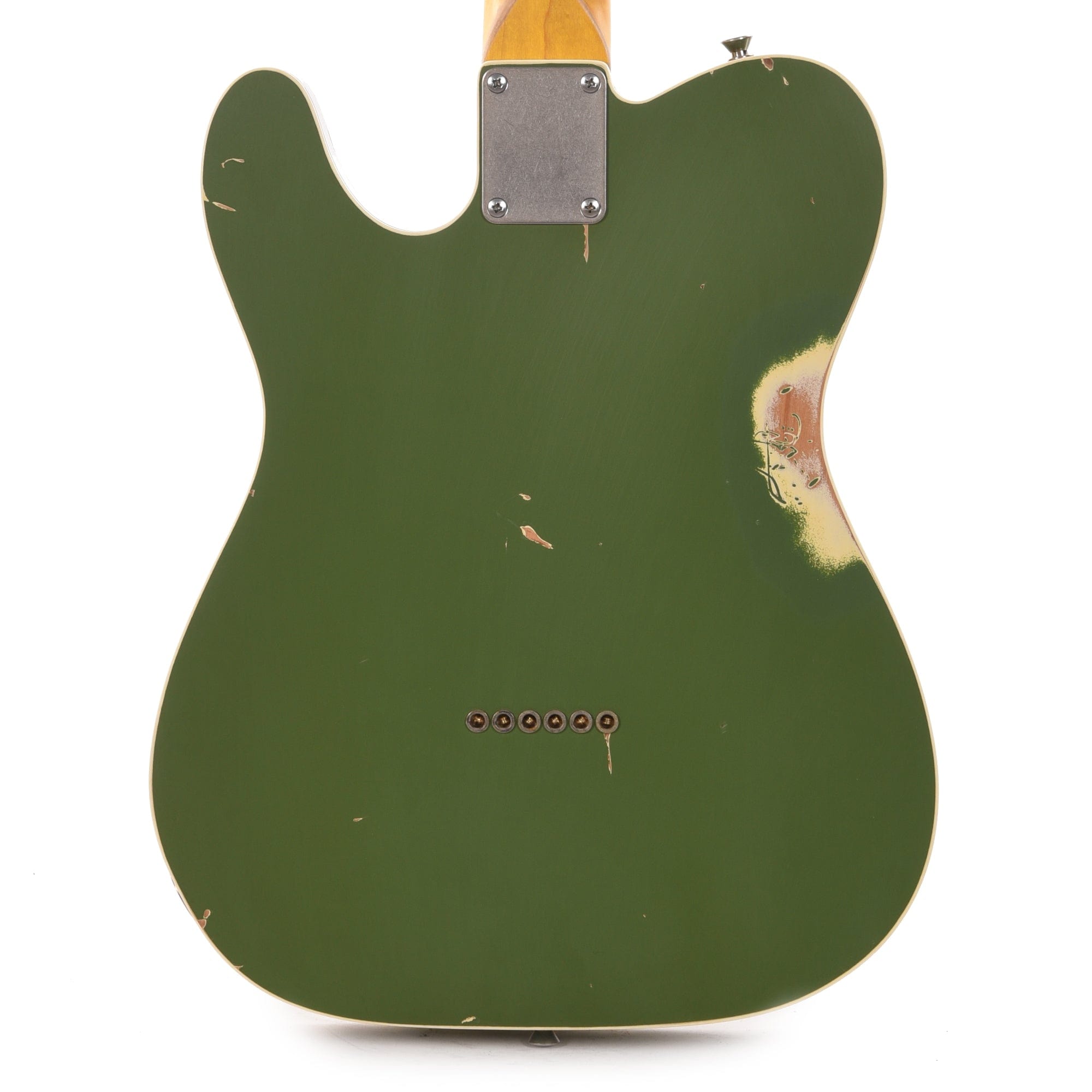 Nash T-63 Army Green Medium Relic Double Bound w/4-Ply Tortoise Pickguard, & Lollar Pickups Electric Guitars / Solid Body