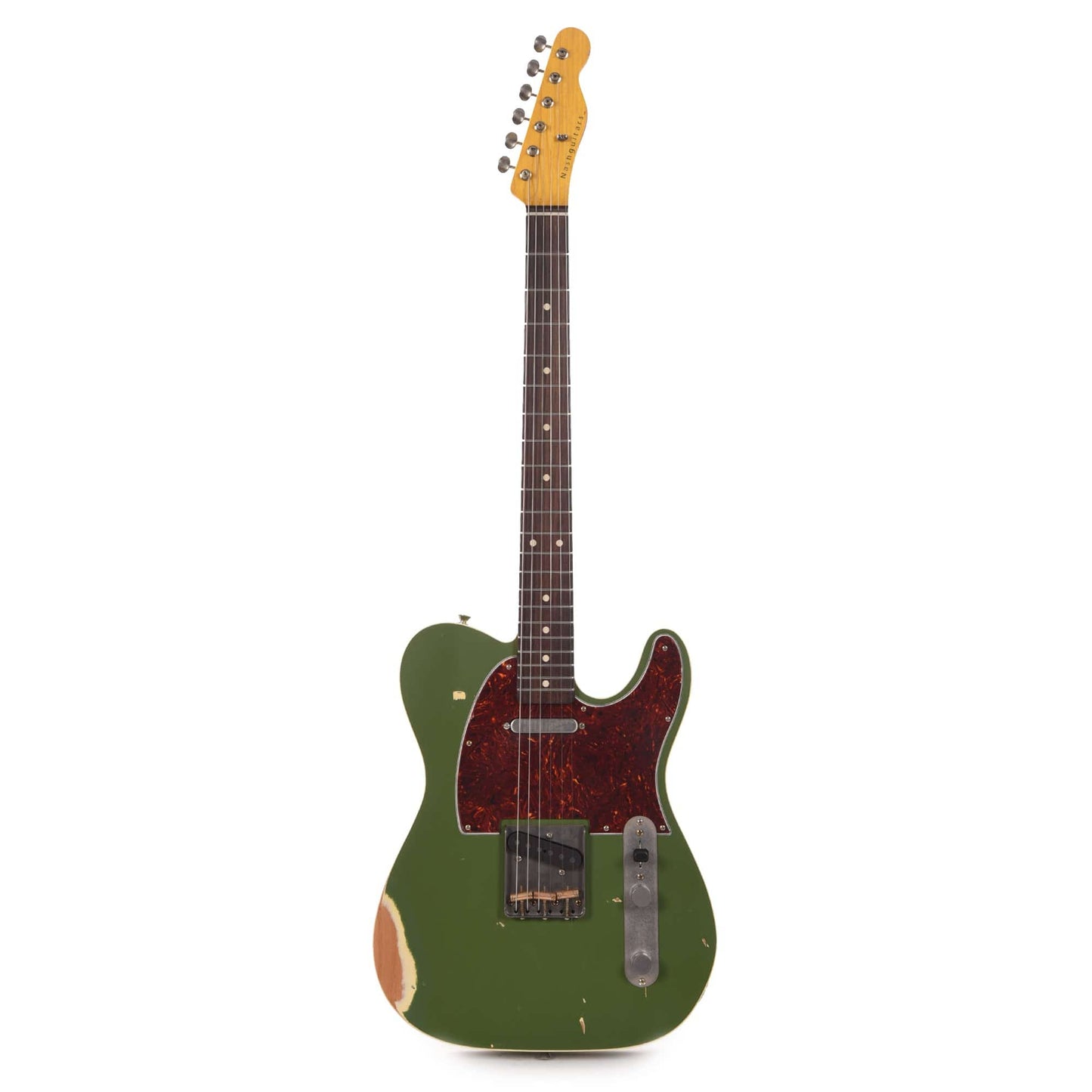 Nash T-63 Army Green Medium Relic Double Bound w/4-Ply Tortoise Pickguard, & Lollar Pickups Electric Guitars / Solid Body