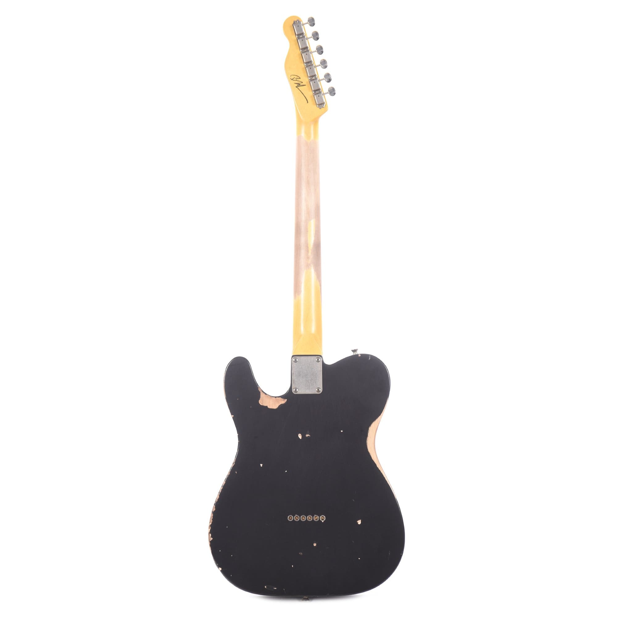Nash T-63 Ash Black Medium Relic w/3-Ply White Pickguard, & Lollar Pickups Electric Guitars / Solid Body
