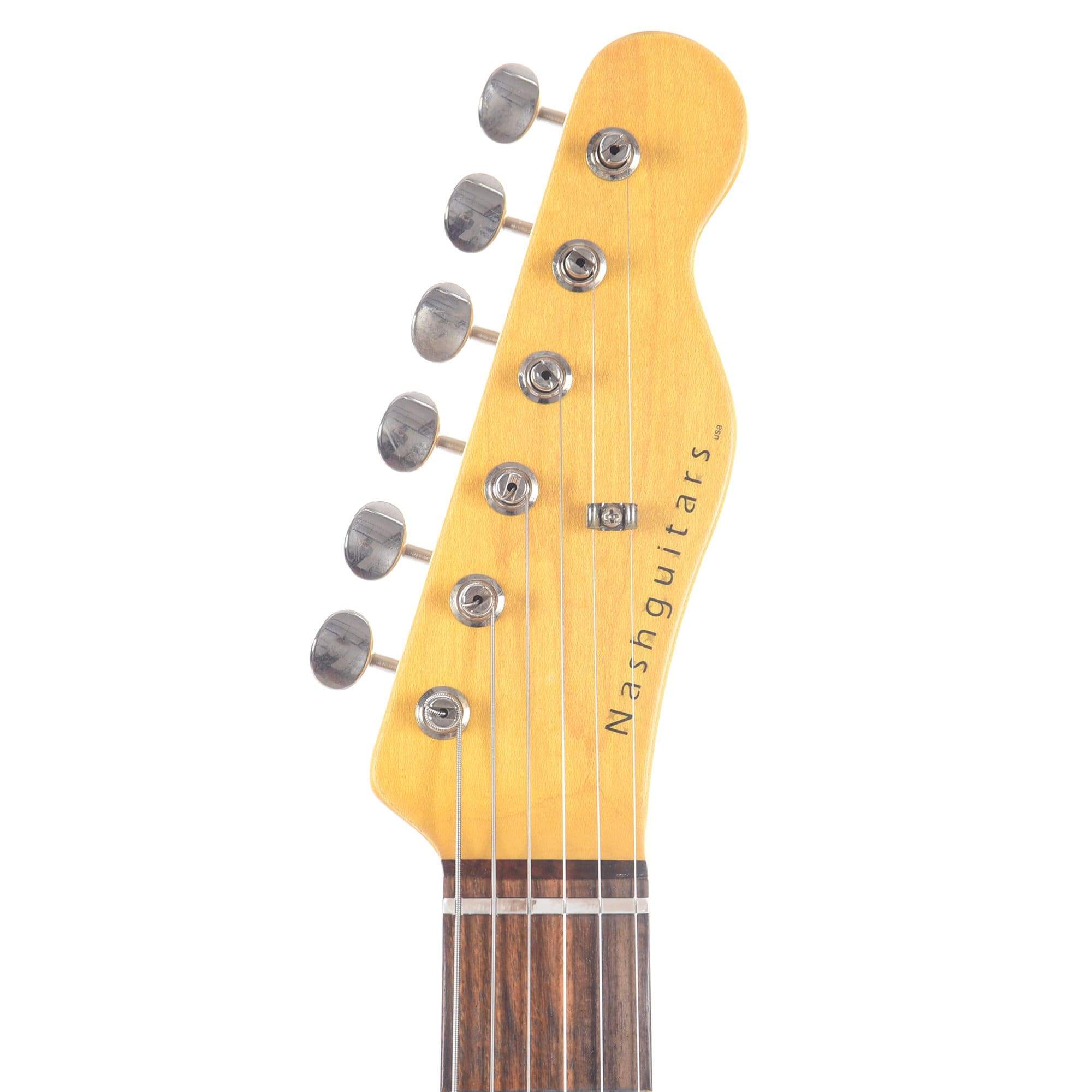 Nash T-63 Ash Black Medium Relic w/3-Ply White Pickguard, & Lollar Pickups Electric Guitars / Solid Body