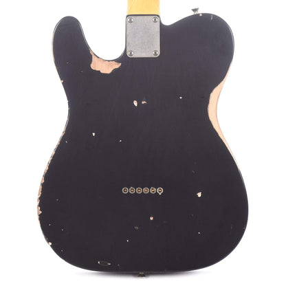Nash T-63 Ash Black Medium Relic w/3-Ply White Pickguard, & Lollar Pickups Electric Guitars / Solid Body