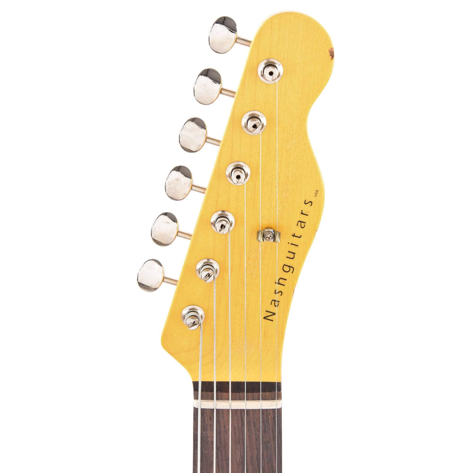 Nash T-63 Ash Black Medium Relic w/3-Ply White Pickguard, & Lollar Pickups Electric Guitars / Solid Body