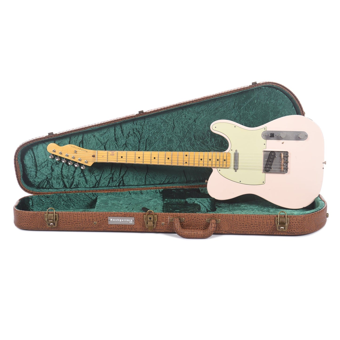 Nash T-63 Ash Shell Pink Light Relic w/3-Ply Mint Pickguard & Lollar Pickups Electric Guitars / Solid Body