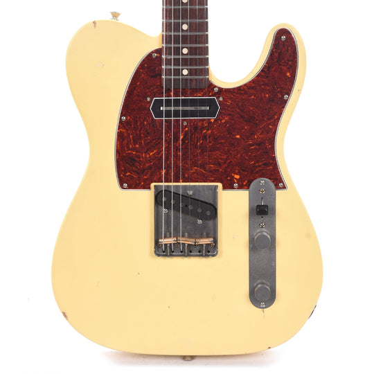 Nash T-63 Ash Vintage White Light Relic w/4-Ply Tortoise Pickguard, & Lollar Charlie Christian Neck Pickup Electric Guitars / Solid Body