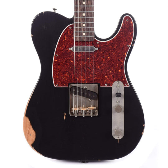 Nash T-63 Black Medium Relic w/4-Ply Tortoise Pickguard & Lollar Pickups Electric Guitars / Solid Body