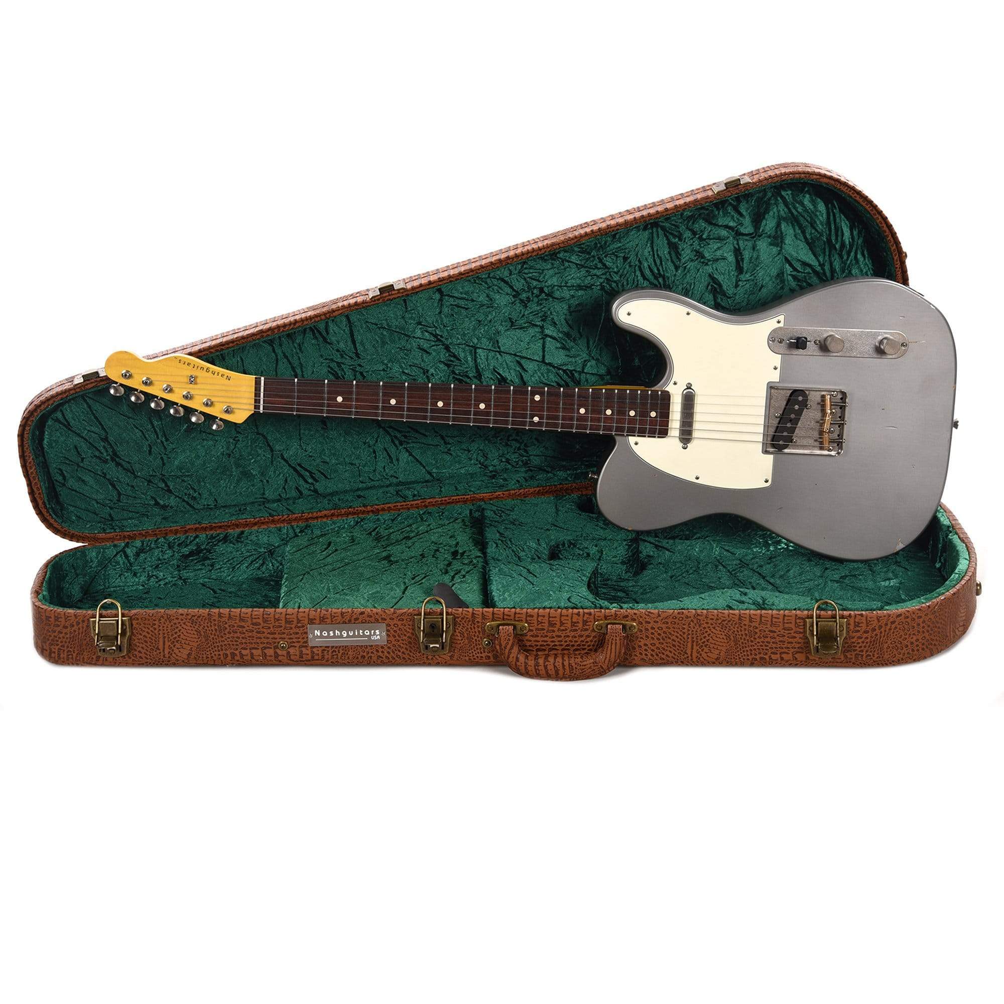 Nash T-63 Charcoal Frost Light Relic w/3-Ply White Pickguard & Lollar PIckups Electric Guitars / Solid Body