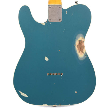 Nash T-63 DB Ash Ocean Turquoise Medium Relic w/Matching Headstock & Lollar Pickups Electric Guitars / Solid Body