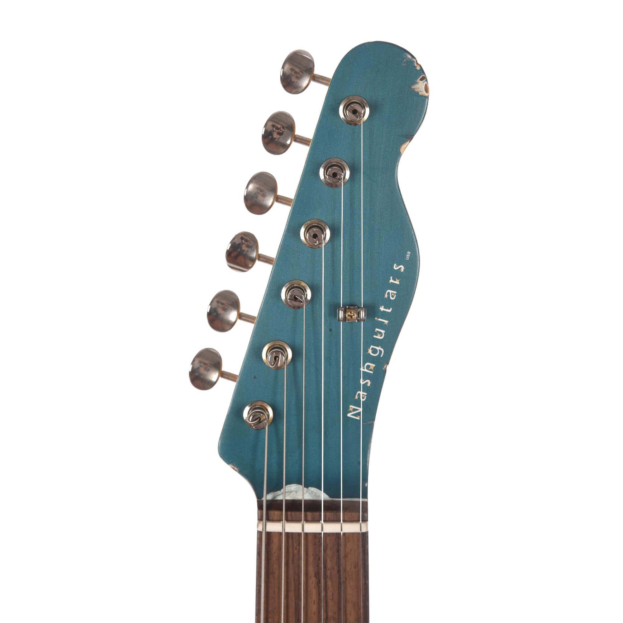 Nash T-63 DB Ash Ocean Turquoise Medium Relic w/Matching Headstock & Lollar Pickups Electric Guitars / Solid Body