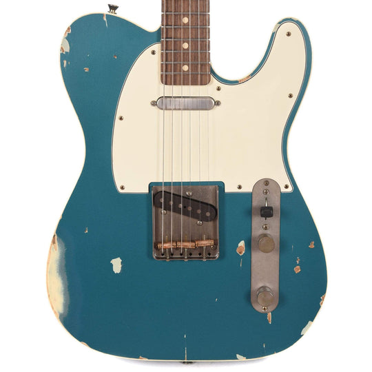 Nash T-63 DB Ash Ocean Turquoise Medium Relic w/Matching Headstock & Lollar Pickups Electric Guitars / Solid Body