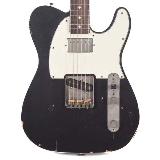 Nash T-63 HB Alder Double Bound Black Light Relic w/3-Ply White Pickguard, Lollar Special T & Imperial Humbucker Electric Guitars / Solid Body