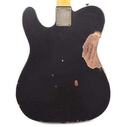 Nash T-63 HS Ash Black Heavy Relic w/4-Ply Tortoise Pickguard, Lollar Pickups, & Bigsby Electric Guitars / Solid Body