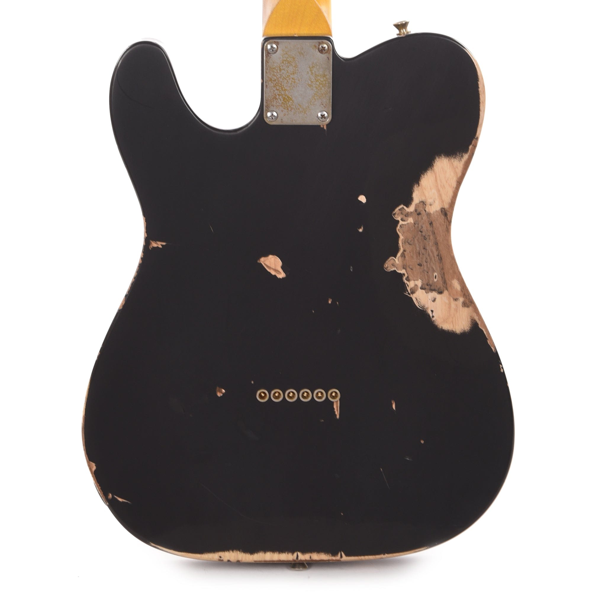 Nash T-63 HS Ash Black Heavy Relic w/4-Ply Tortoise Pickguard, & Lollar Pickups Electric Guitars / Solid Body