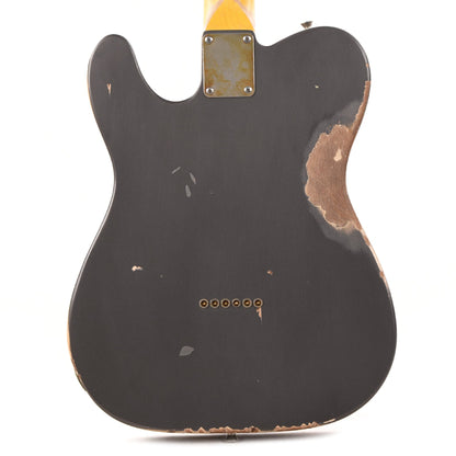 Nash T-63 HS Ash Charcoal Frost Metallic Heavy Relic w/4-Ply Tortoise Pickguard & Lollar Pickups Electric Guitars / Solid Body