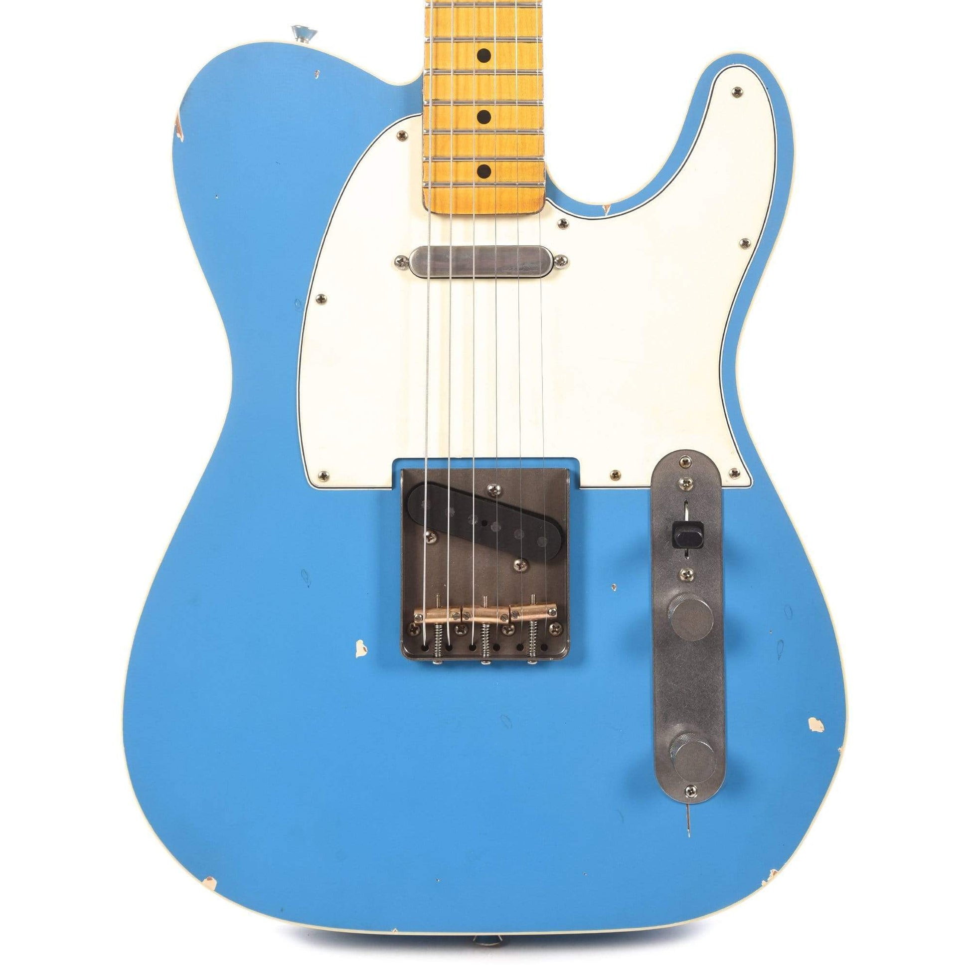 Nash T-63 Maui Blue Light Relic Cream Double Bound w/3-Ply White Pickguard, & Lollar Pickups Electric Guitars / Solid Body