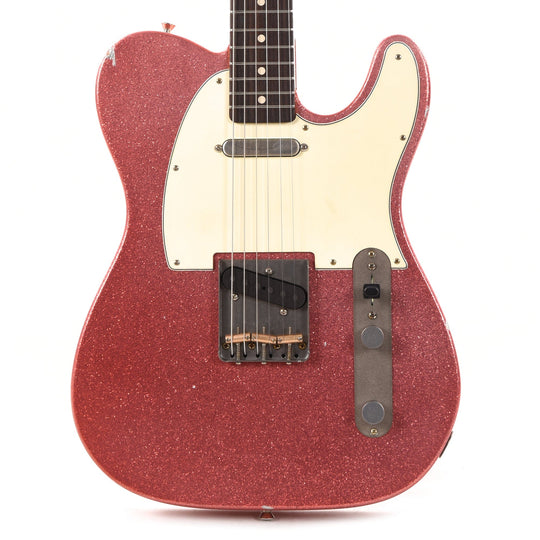 Nash T-63 Pink Sparkle Light Relic w/3-Ply White Pickguard & Lollar Pickups Electric Guitars / Solid Body