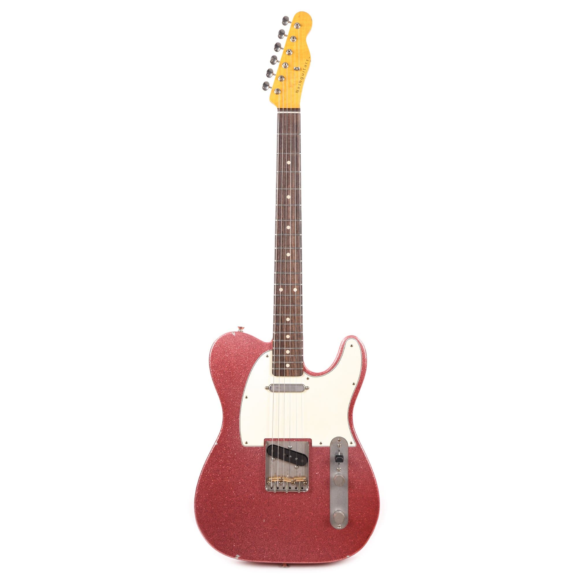 Nash T-63 Pink Sparkle Light Relic w/3-Ply White Pickguard & Lollar Pickups Electric Guitars / Solid Body