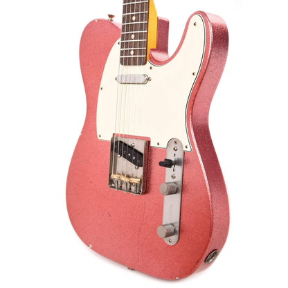 Nash T-63 Pink Sparkle Light Relic w/3-Ply White Pickguard & Lollar Pickups Electric Guitars / Solid Body