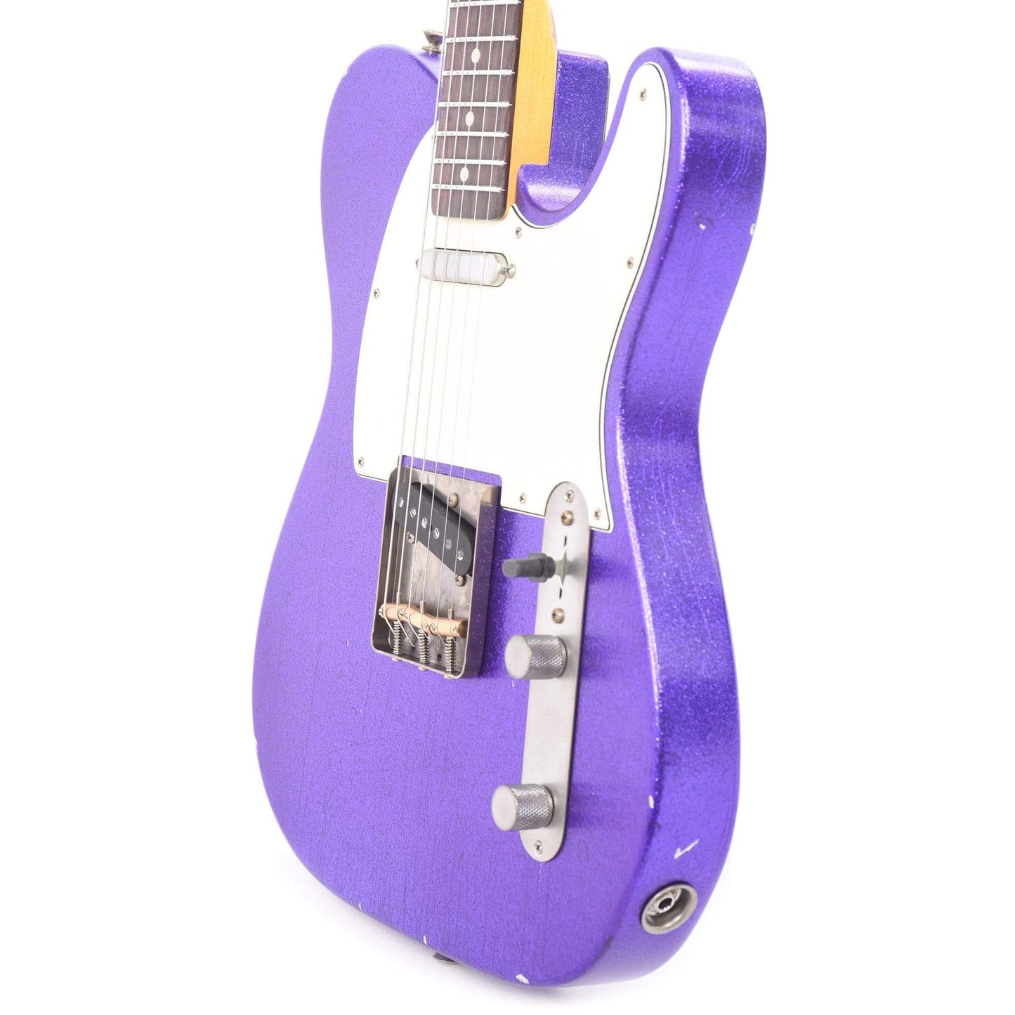 Nash T-63 Purple Sparkle Light Relic w/3-Ply White Pickguard & Lollar Pickups Electric Guitars / Solid Body