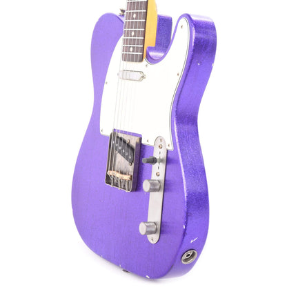 Nash T-63 Purple Sparkle Light Relic w/3-Ply White Pickguard & Lollar Pickups Electric Guitars / Solid Body